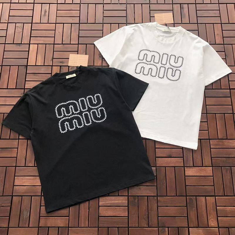 MIU MIU T-SHIRT 77020603 (im 185CM 80KG iwear size L in the photo)