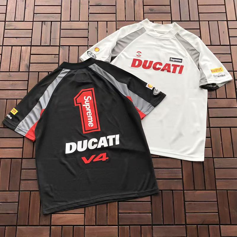 SUPREME & DUCATI T-SHIRT 77051254 (im 185CM 80KG iwear size M in the photo)