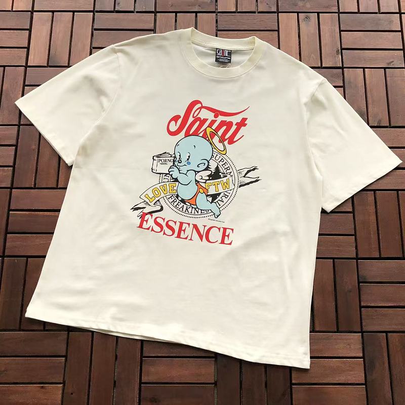 SAINT MICHAEL T-SHIRT 77042390 (im 176CM 58KG iwear size M in the photo)