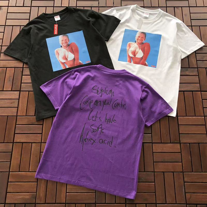 SUPREME T-SHIRT 55022770 (im 176CM 58KG iwear size M in the photo)