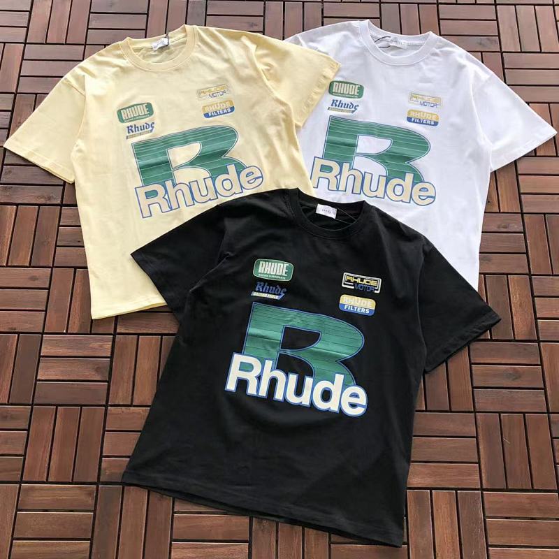 RHUDE T-SHIRT 11111062 (im 185CM 80KG iwear size S in the photo)