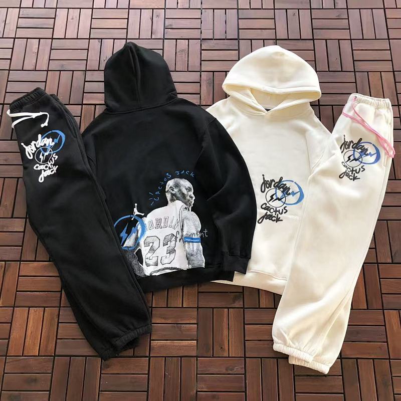 TOP PANTS TRAVIS SCOTT&AIR JORDAN HOODIE TROUSERS FLEECE 33111443