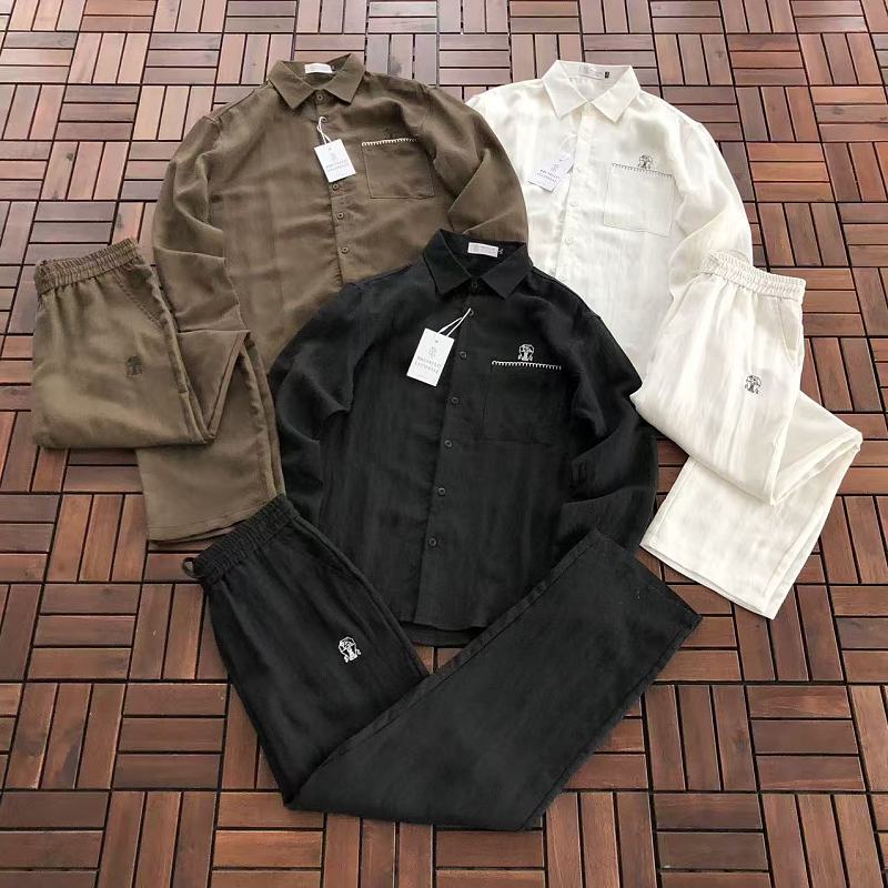 TOP PANTS BRUNELLO CUCINELLI LONG-SLEEVE TROUSERS 88081740
