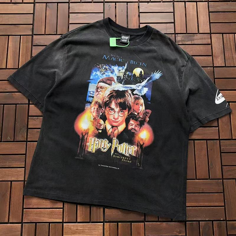 SAINT MICHAEL T-SHIRT 11122234 (im 180CM 68KG iwear size M in the photo)