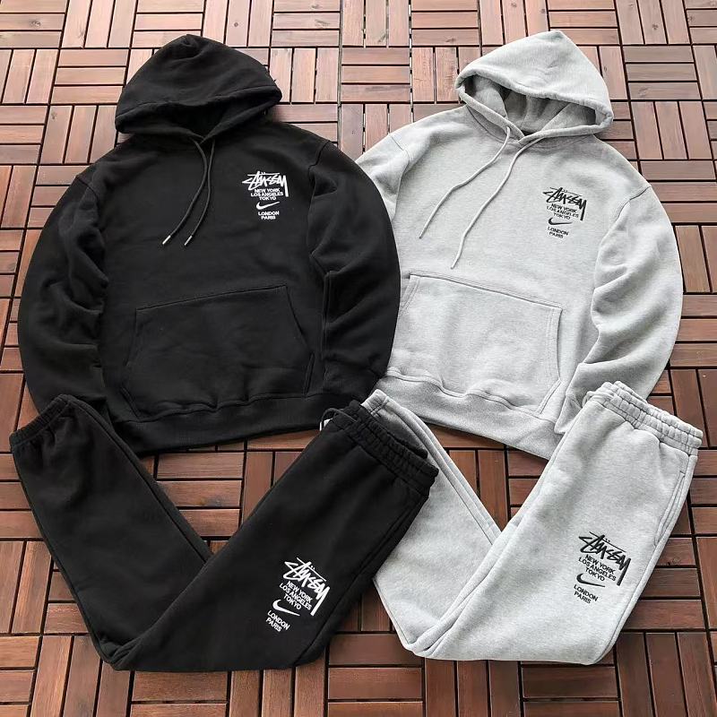 TOP PANTS NIKE& STUSSY HOODIE TROUSERS FLEECE 88080310