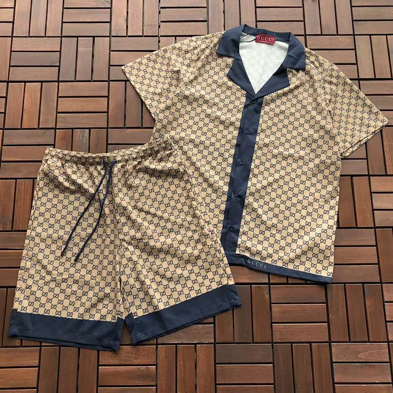 GUCCI T-SHIRT SHIRT SHORTS 77041346 (im 185CM 80KG iwear size L in the photo)