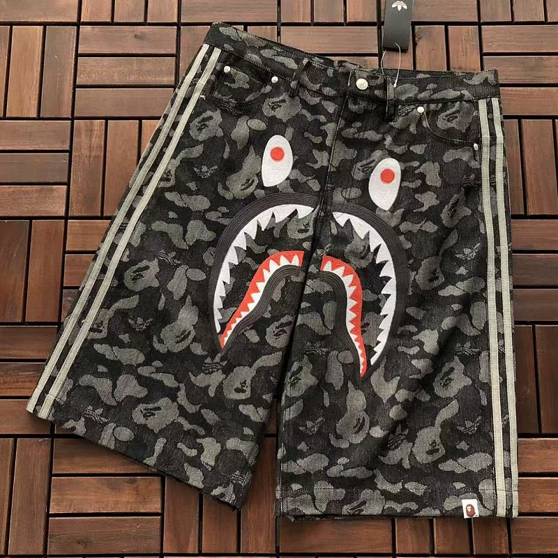 ADIDAS & BAPE SHORTS JEANS 88051248 (im 185CM 80KG iwear size M in the photo)