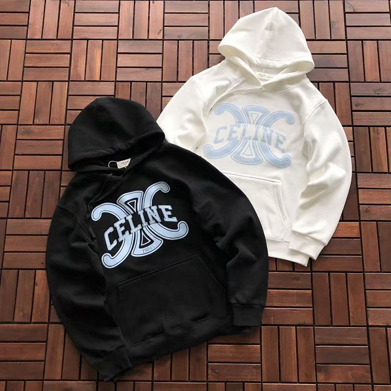 CELINE HOODIE FLEECE 22102273 (im 176CM 58KG iwear size L in the photo)