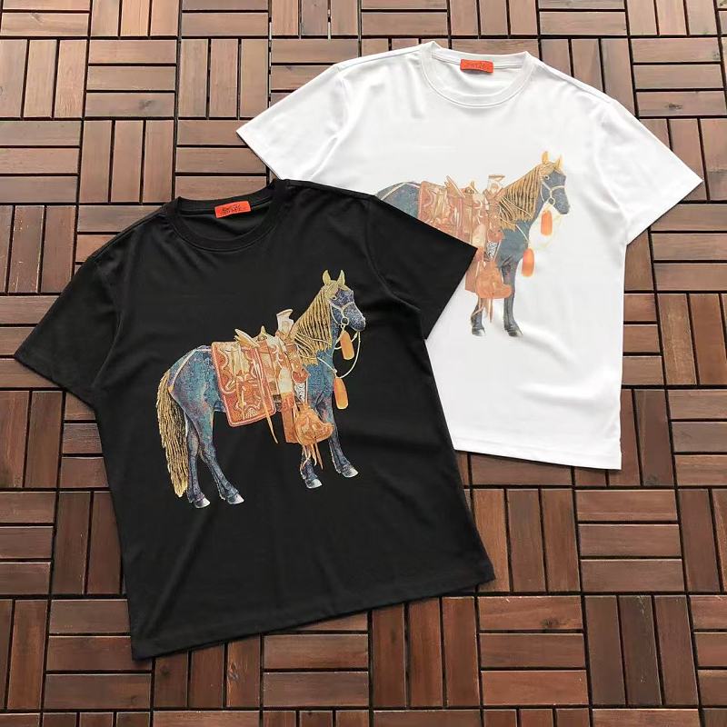 HERMES T-SHIRT 77051832 (im 185CM 80KG iwear size L in the photo)