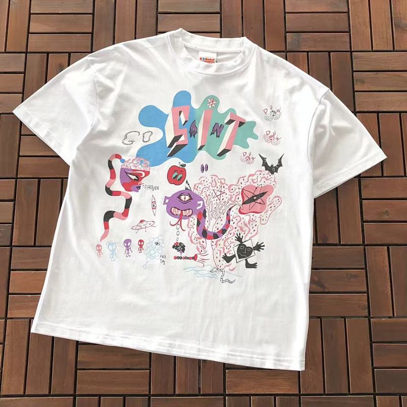 SAINT MICHAEL T-SHIRT 55020529 (im 176CM 58KG iwear size S in the photo)
