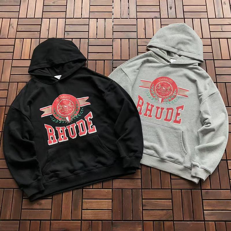 RHUDE HOODIE 77082850 (im 185CM 70KG iwear size S in the photo)