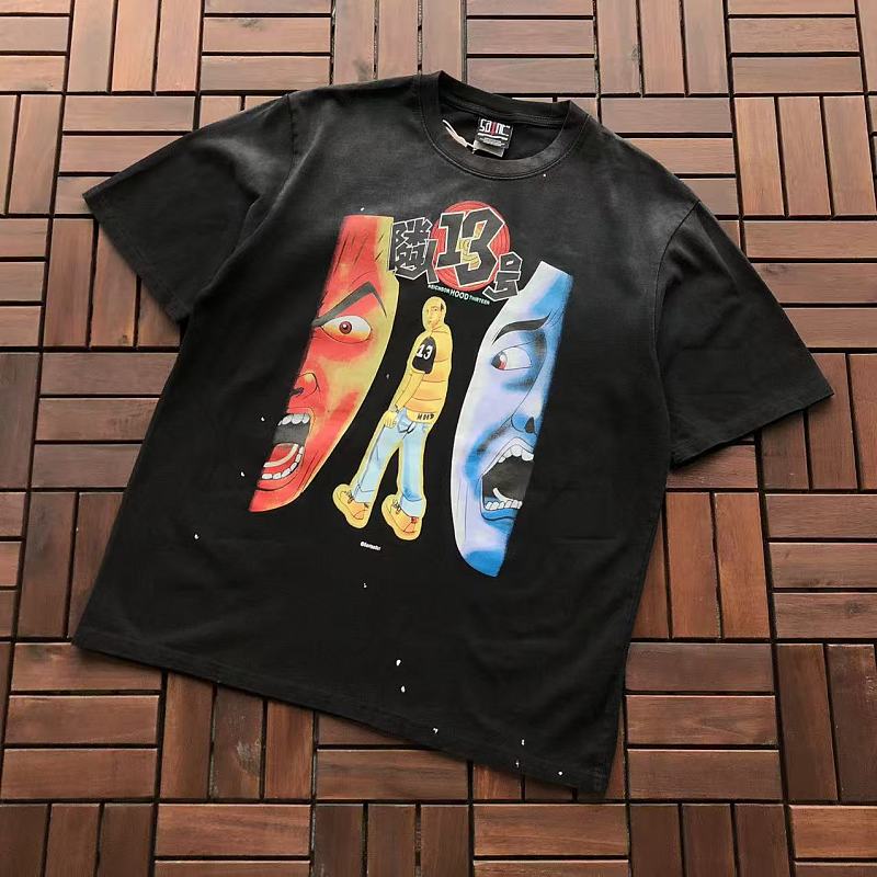 SAINT MICHAEL T-SHIRT 77042370 (im 176CM 58KG iwear size M in the photo)