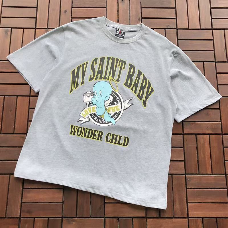 SAINT MICHAEL T-SHIRT 77042380 (im 176CM 58KG iwear size M in the photo)