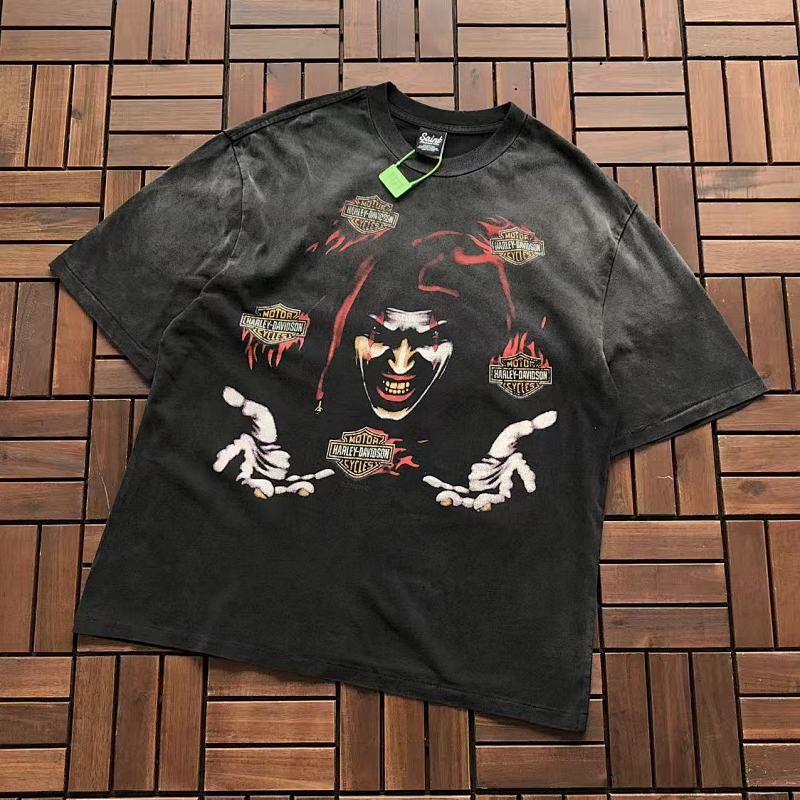 SAINT MICHAEL T-SHIRT 11122229 (im 180CM 68KG iwear size S in the photo)