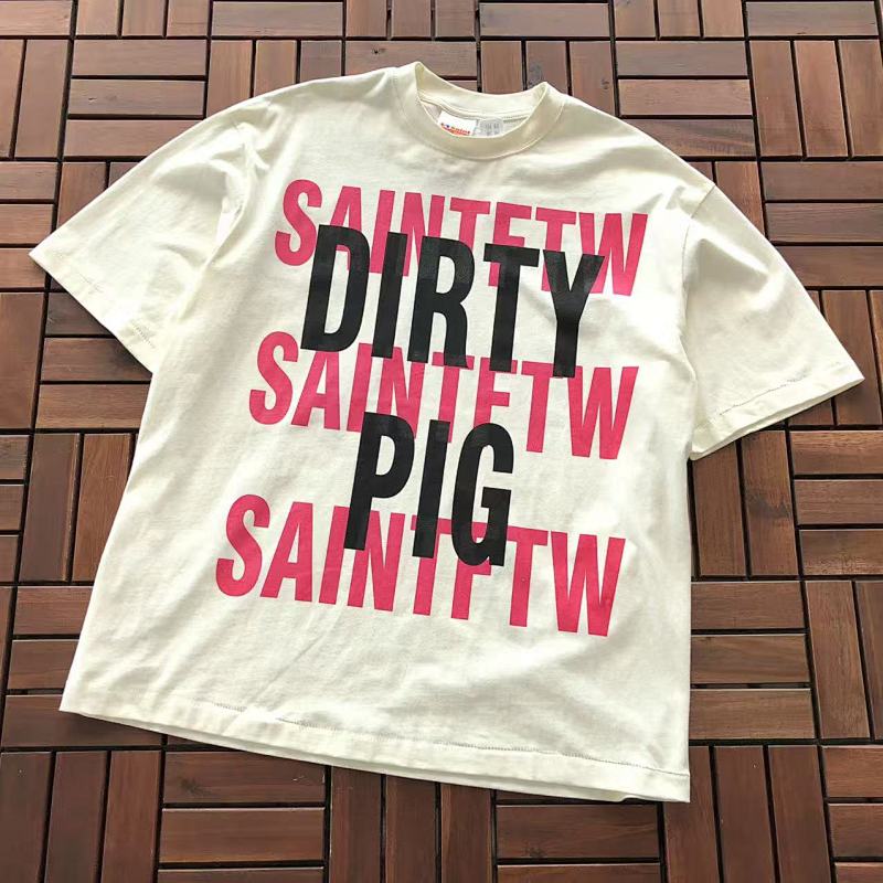 SAINT MICHAEL T-SHIRT 33121857 (im 180CM 68KG iwear size M in the photo)