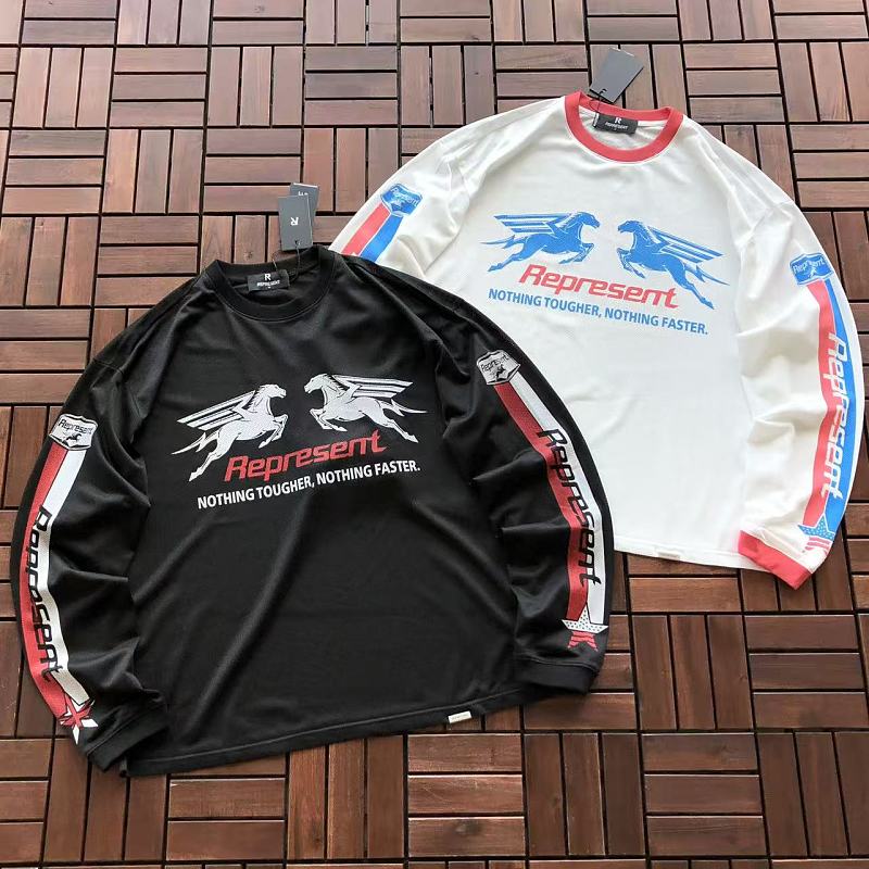 REPRESENT LONG-SLEEVE 77062250 (im 185CM 80KG iwear size M in the photo)