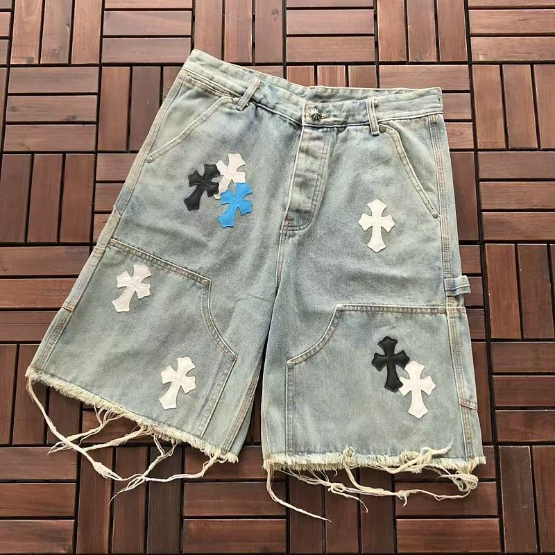CHROME HEARTS SHORTS JEANS 77060909 (im 185CM 70KG iwear size 32 in the photo)