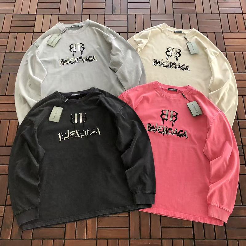 BALENCIAGA LONG-SLEEVE 77081114 (im 185CM 70KG iwear size M in the photo)