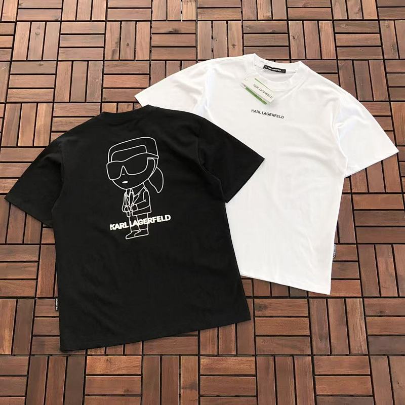 KARL LAGERFELD T-SHIRT 55040123 (im 185CM 80KG iwear size S in the photo)