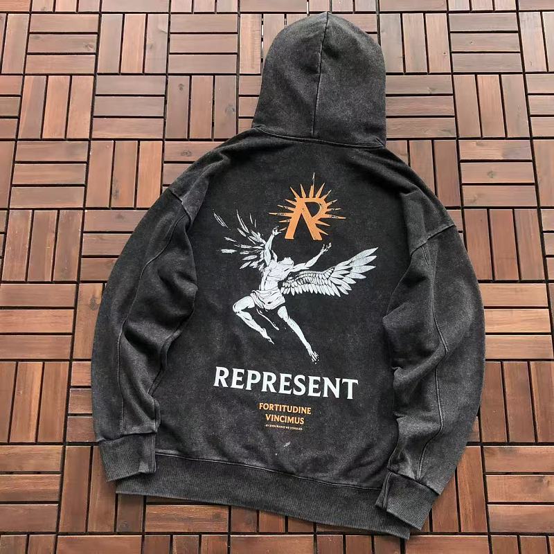 REPRESENT HOODIE 66081608 (im 185CM 80KG iwear size M in the photo)