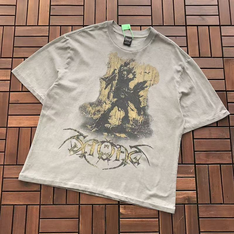 SAINT MICHAEL T-SHIRT 55051235 (im 185CM 70KG iwear size S in the photo)