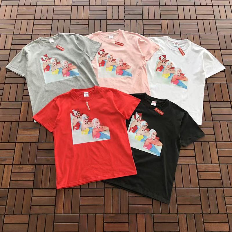 SUPREME T-SHIRT 55022742 (im 176CM 58KG iwear size M in the photo)