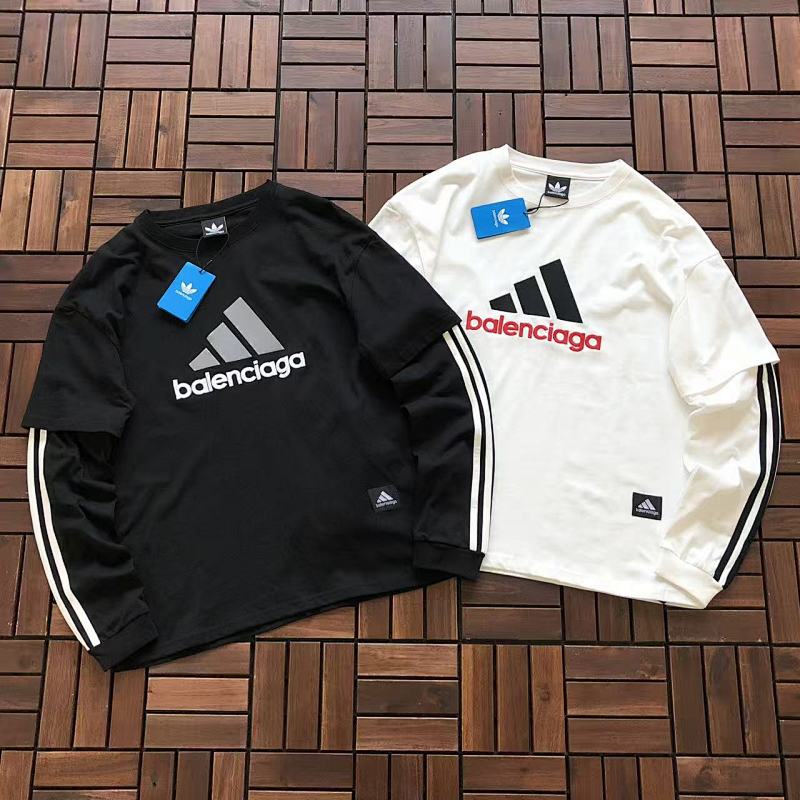 BALENCIAGA & ADIDAS LONG-SLEEVE (im 176CM 58KG iwear size XS in the photo)
