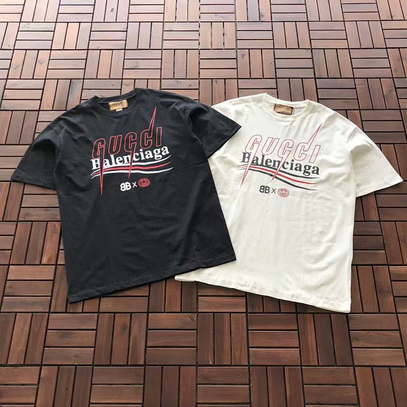 GUCCI & B🔥L🔥🔥🔥IA🔥AT-SHIRT 44120942 (im 180CM 68KG iwear size M in the photo)