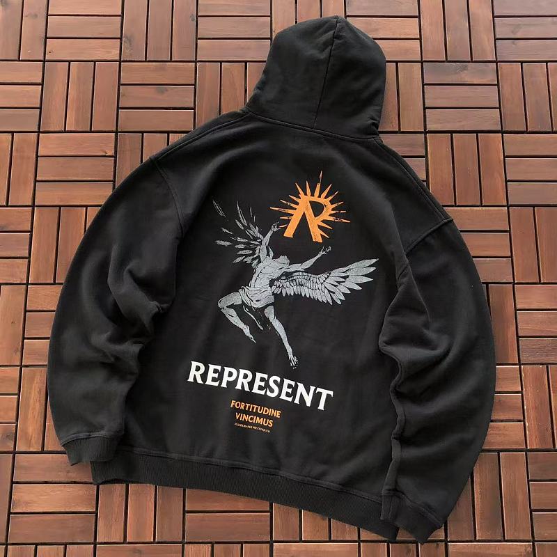 REPRESENT HOODIE 66041912 (im 176CM 58KG iwear size M in the photo)