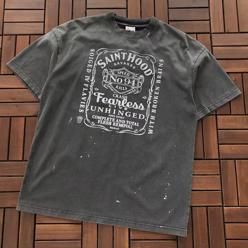 SAINT MICHAEL T-SHIRT 55020579 (im 176CM 58KG iwear size S in the photo)