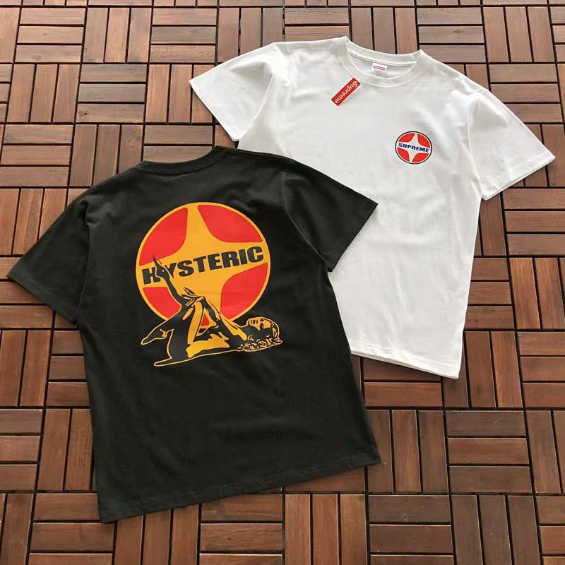 SUPREME & HYSTERIC GLAMOUR T-SHIRT 55022749 (im 176CM 58KG iwear size M in the photo)