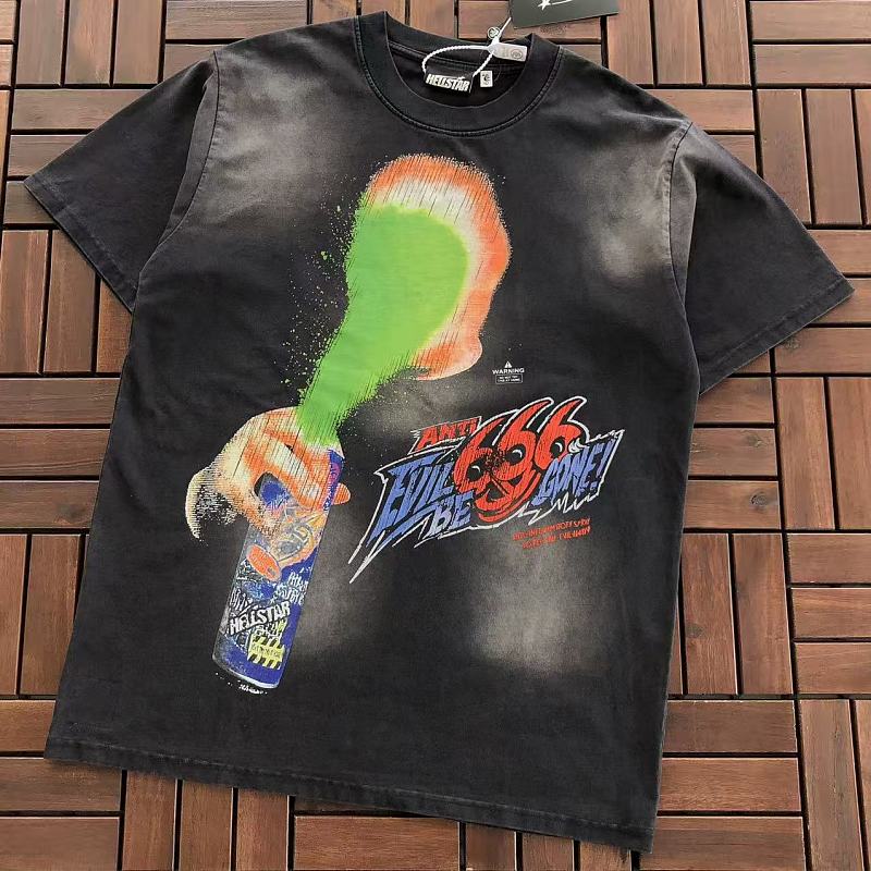 HELLSTAR T-SHIRT 55071713 (im 185CM 80KG iwear size L in the photo)