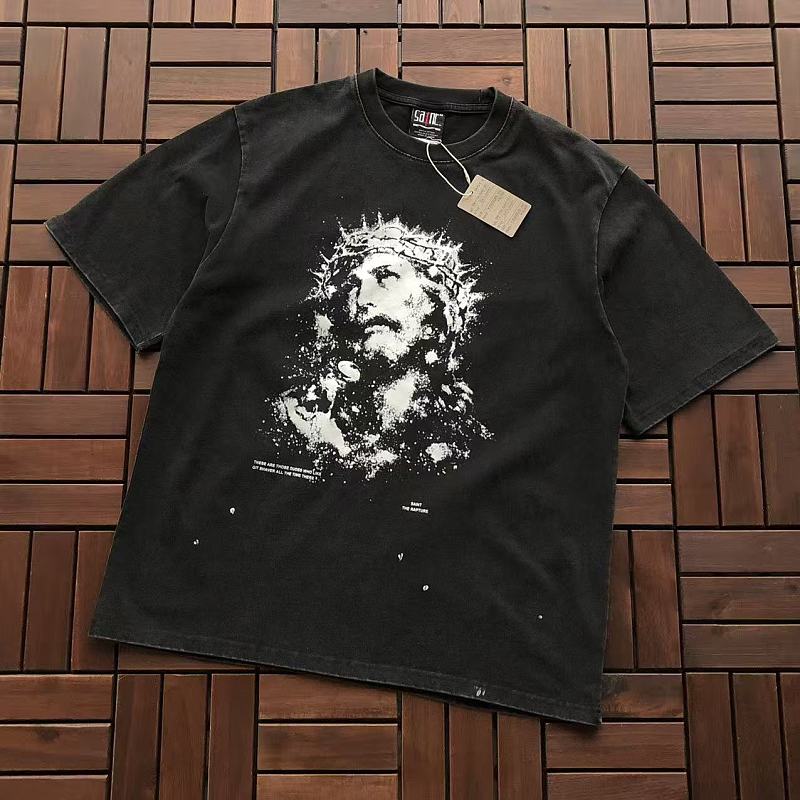 SAINT MICHAEL T-SHIRT 77042317 (im 176CM 58KG iwear size M in the photo)