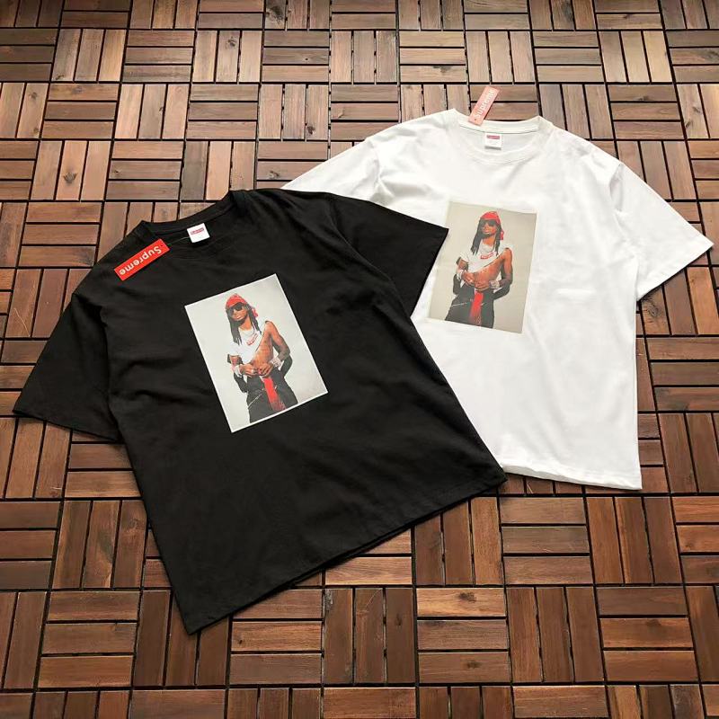 SUPREME T-SHIRT 55040260 (im 180CM 68KG iwear size 2XL in the photo)