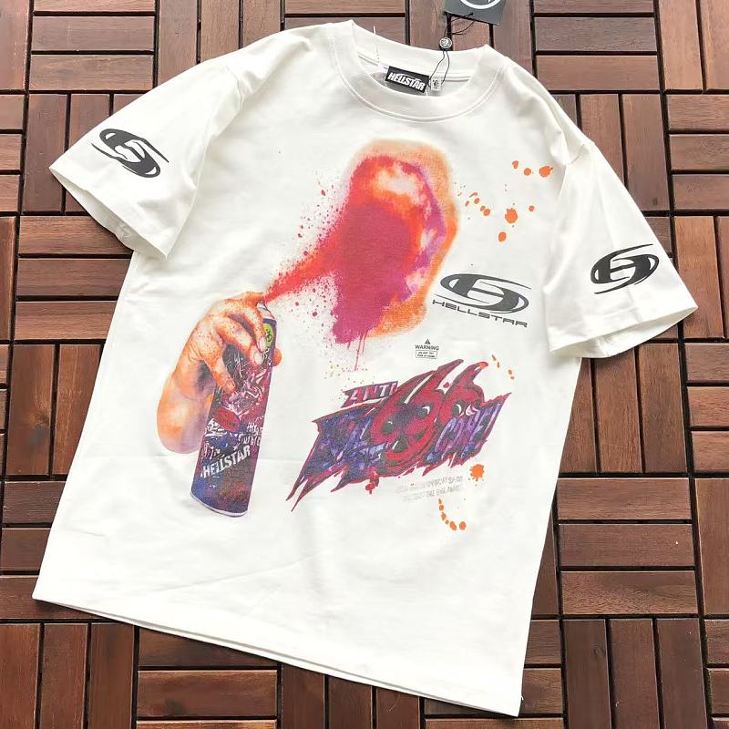 HELLSTAR T-SHIRT 55070361(im 185CM 70KG iwear size M in the photo)