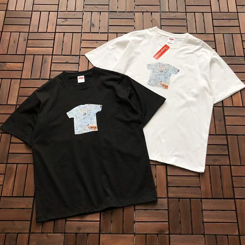 SUPREME T-SHIRT 55040267 (im 180CM 68KG iwear size L in the photo)