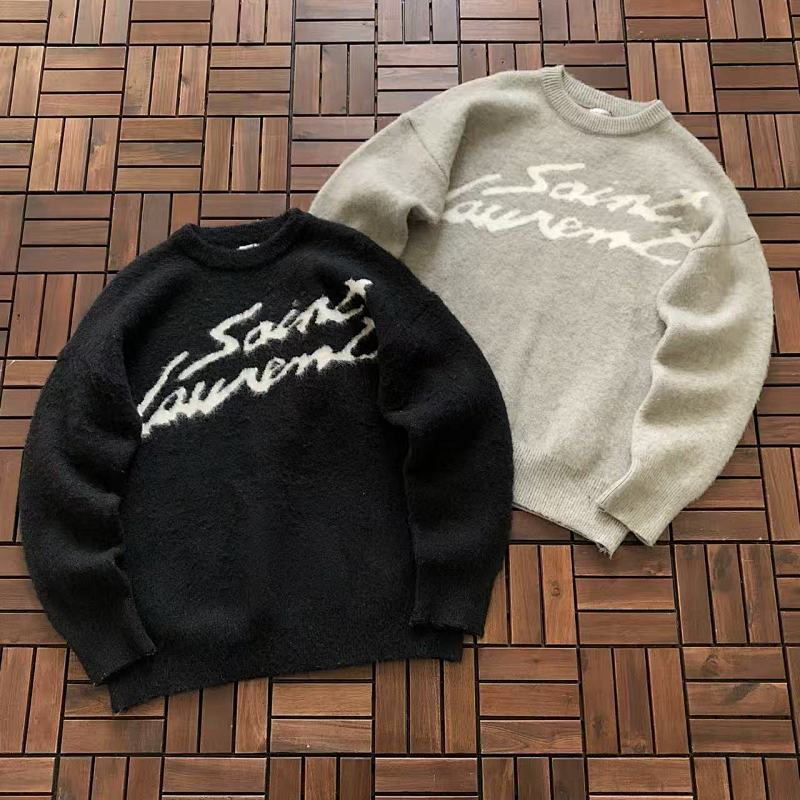 SAINT LAURENT SWEATER 88010405 (im 176CM 58KG iwear size M in the photo)