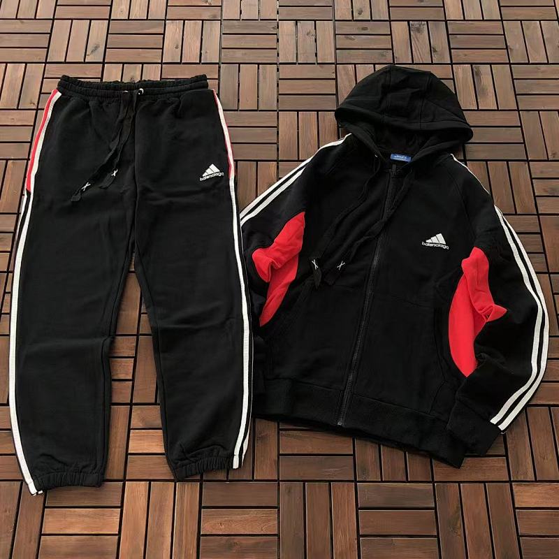 BALENCIAGA & ADIDAS HOODIE TROUSERS 55011703 (im 185CM 80KG iwear size L in the photo)