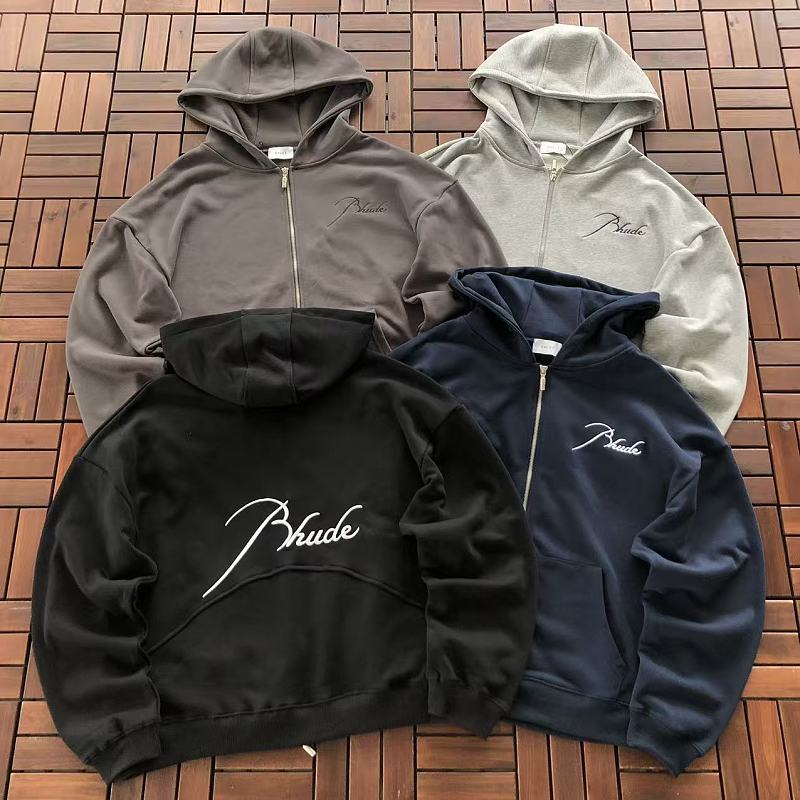 RHUDE HOODIE 77081333 (im 185CM 70KG iwear size M in the photo)