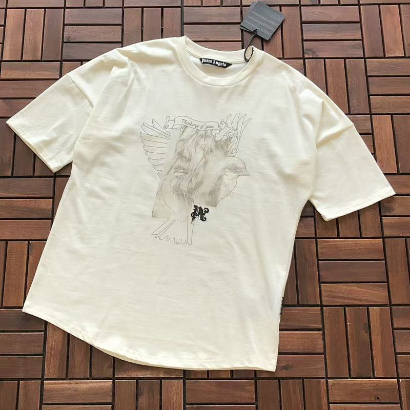 PALM ANGELS T-SHIRT 55010406 (im 176CM 58KG iwear size M in the photo)