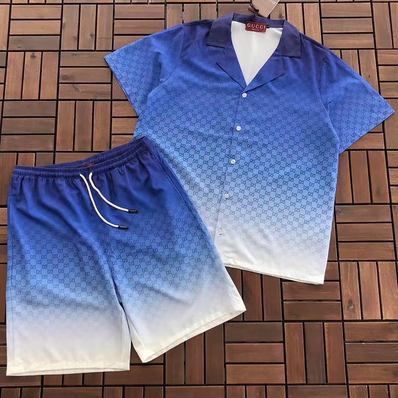 GUCCI T-SHIRT SHIRT SHORTS 55042714 (im 185CM 80KG iwear size L in the photo)