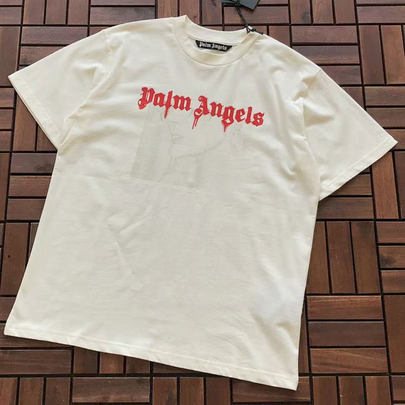 PALM ANGELS T-SHIRT 55010410 (im 176CM 58KG iwear size M in the photo)