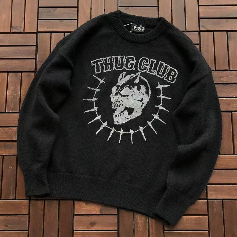THUG CLUB SWEATER 55060873 (im 185CM 80KG iwear size 1 in the photo)