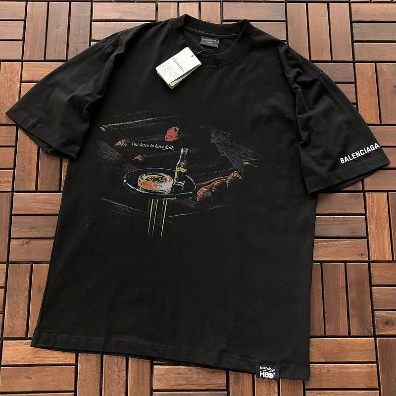 BALENCIAGA T-SHIRT 55060727 (im 185CM 80KG iwear size S in the photo)
