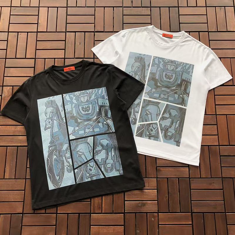 HERMES T-SHIRT 77051807 (im 185CM 80KG iwear size L in the photo)