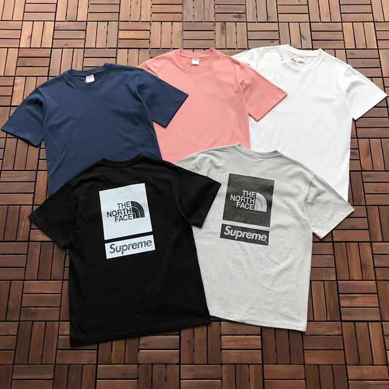THE NORTH FACE& SUPREME T-SHIRT 66032650 (im 185CM 80KG iwear size M in the photo)