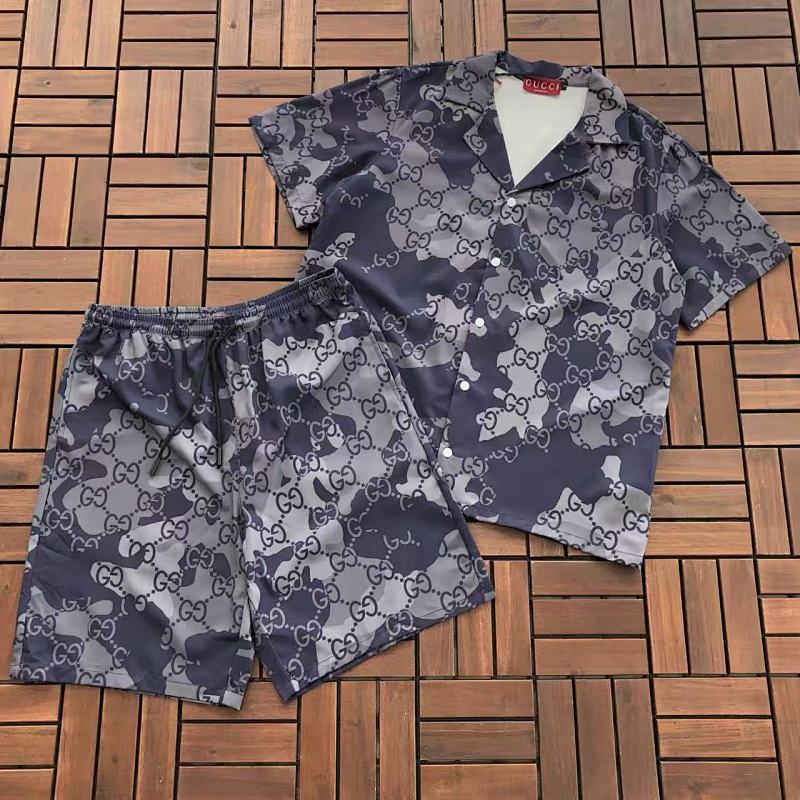 GUCCI T-SHIRT SHIRT SHORTS 55031841 (im 185CM 80KG iwear size L in the photo)