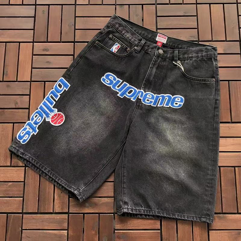 SUPREME & NBA & MITCHELL & NESS JEANS SHORTS 77081905