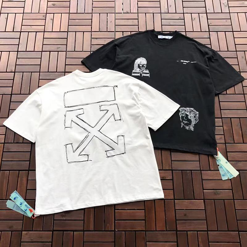 OFF-WHITE T-SHIRT 77051727 (im 185CM 80KG iwear size L in the photo)