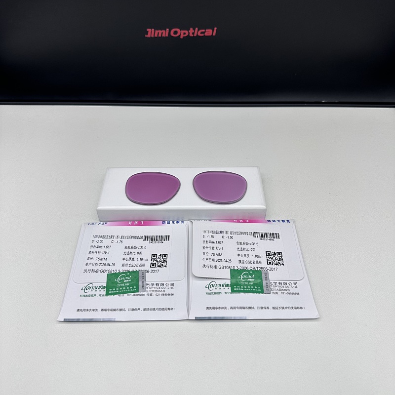 china-anti-blue- photochromic lens (pink)